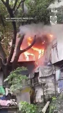 Sunog sa residential area sa Kapitolyo, Pasig