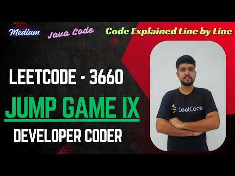 Jump Game IX | LeetCode 3660 | Java Code | Developer Coder