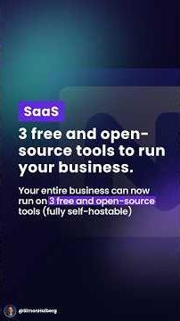 You can run your business on these 3 free and open-source tools