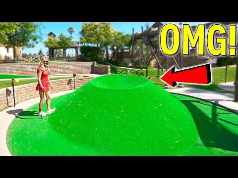 Must Play CRAZY and HUGE Mini Golf Course! - It's AWESOME!