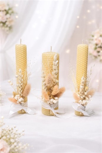Wedding Ritual Candle Set | Unity Ceremony Candles | Luxury Wedding Gift - Etsy
