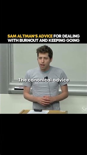 Sam Altman on Burnout and Keeping Going