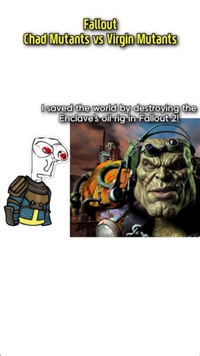 Fallout Chad Mutants vs Virgin Mutants