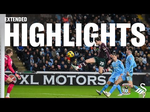 Coventry City v Swansea City | Extended Highlights