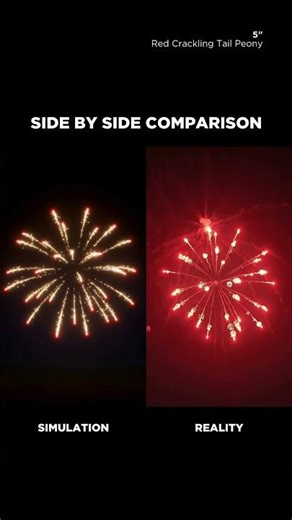 FWsim Shell | Red Crackling Tail Peony (5")