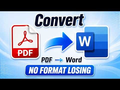 How to Convert PDF to Word Without Losing Format (Online & Offline＆ Free)