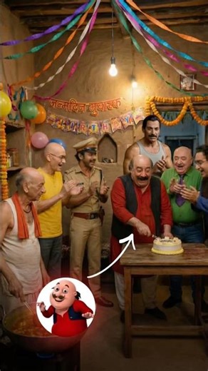 Motu Patlu All Characters In Real Life - Motu Ka Birthday #sehar #motupatlukijodi