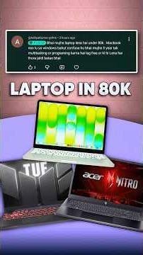 Best Laptops Under 80K | MacBook, Acer Nitro V15, ASUS TUF A16