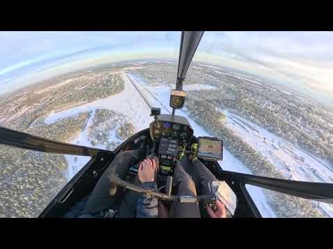 Pakkolaskuharjoitus helikopterilla, eli autorotaatio #autorotation #R44 #helicopter #emergency