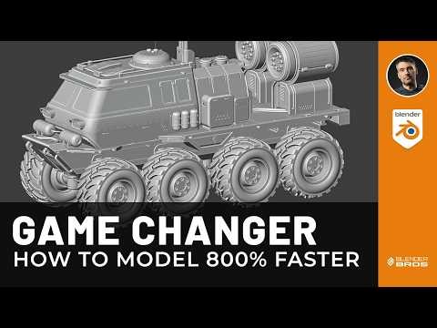 How To Model 800% FASTER in Blender (Hard Ops + Boxcutter)