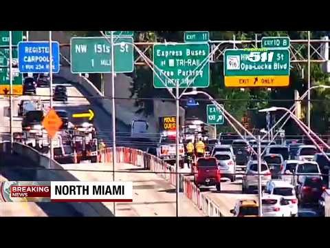 Crash in I-95 express lanes causes traffic backup