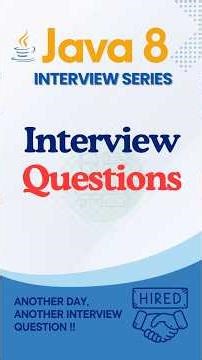 Top Java 8 Interview Questions You Must Know 🚀 #shorts