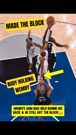 Rudy using SNEAKY TRICKS on Wemby👀