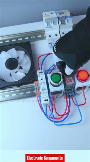 Latching General Electrical Relay Control Button Switch Activation & Load Control #shots