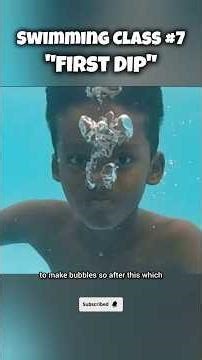 Swimming Class 7: First Head Dip Experience 🏊🏻 Swimming Tips for Beginners #swimming #swimmingtips