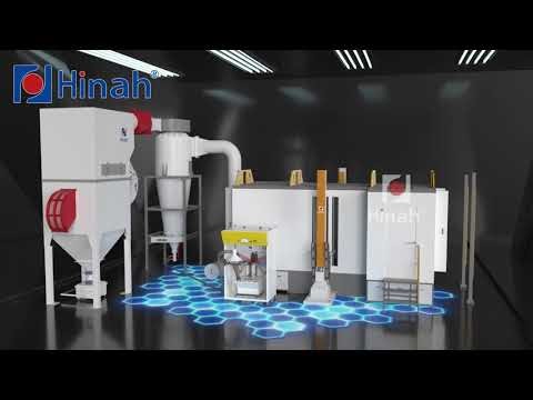 Powder coating booth