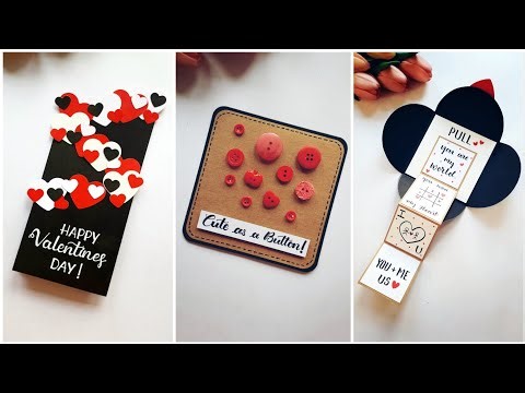 4 Beautiful DIY Valentine's Day Cards ❤️ l Tutorial 