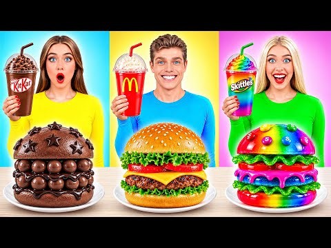 Gummy Food, Real Food vs Chocolate Food Challenge | Epic Food Battle by Multi DO Challenge