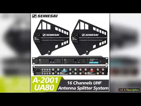 UA80 UHF Antenna Distributor System 460970MHz RF Signal Booster Directional BNCBNC Coaxial Cables 1