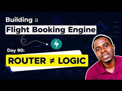 This FastAPI Route Was Doing Too Much | Clean Architecture | Flight Booking Engine | Day 90