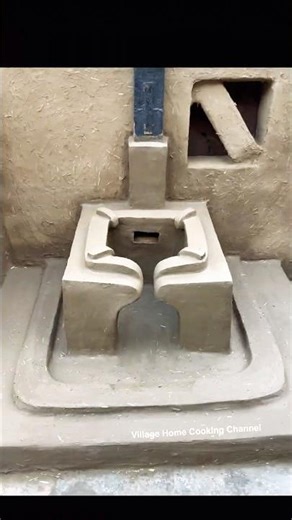 Traditional clay oven | clay stove design mud kitchen design #clayoven #outdoorcooking #clay #chulha