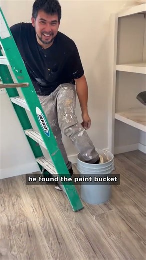 Ladder & Roof Fails 😂🪜 The Bucket Went Flying #shorts