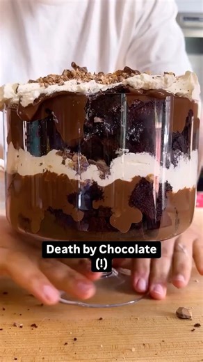 A Chocolate Lover’s Dream Dessert #deathbychocolate #chocolate #dessert