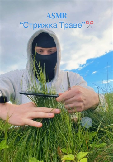 ASMR Стрижка Траве — cutting grass ASMR (summer)