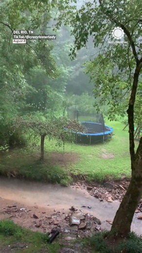 Flash Flood Swallows Back Yard, and Fast!