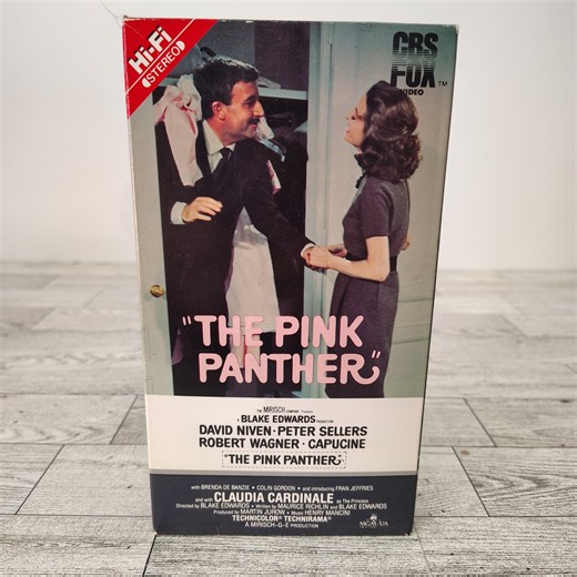 Pink Panther VHS 1964 Cbs Fox Video Retro