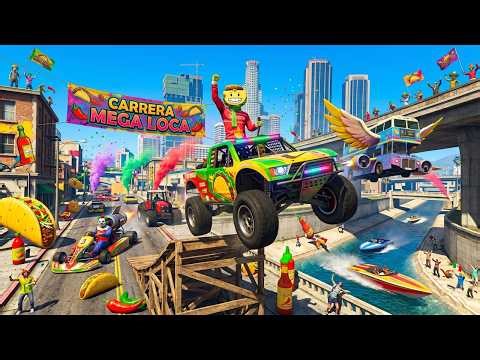 LA CARRERA MAS MEGA LOCA DE GTA 5 ONLINE