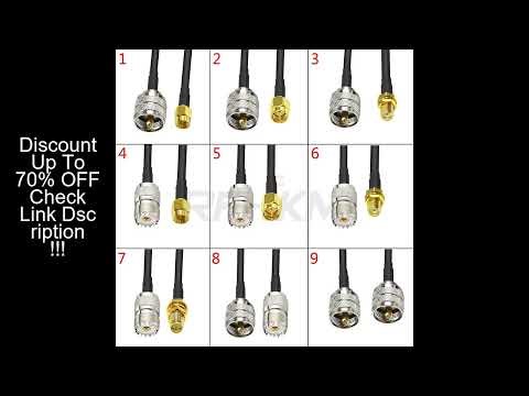 UHF SO239 to SMA Male Female to PL259 Connector Crimp for RG58 Coax Extension Antenna Pigtail Jumper