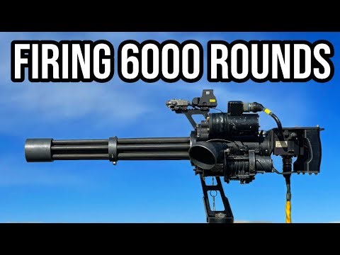 Firing the M134D Minigun From a Blackhawk