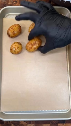 Smashed potatoes recipe