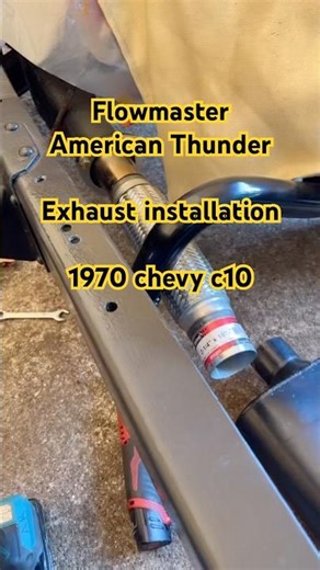Flowmaster thunder exhaust installation #1970chevyc10 #c10 #rdclassic #shortvideo #parati #chevy