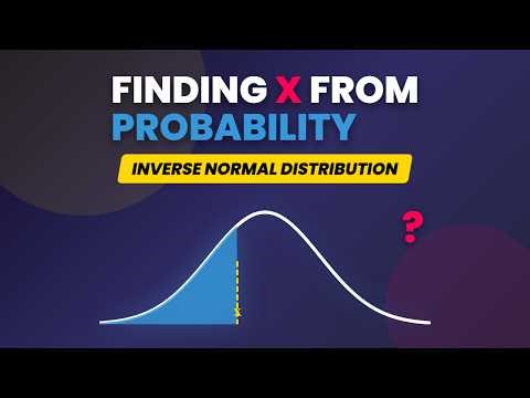 How to Find X Values from Probabilities | Inverse Normal Distribution & Z-Scores