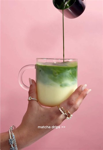 When the drip doesn't stop at your drink ✨ #Pandora #ColorfulJewelry #MatchaTok #ASMR