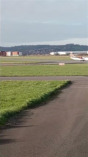 Loganair ATR 72 landing into Exeter Airport from Edinburgh