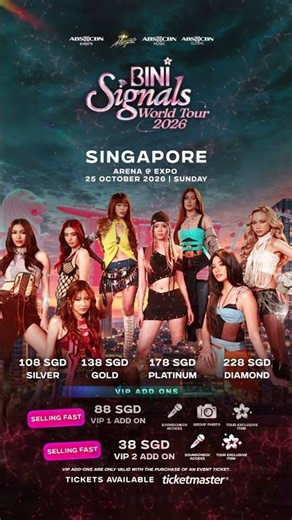 #BINI: Only seven days until BINI takes over Singapore on Oct 25, at the Arena @ EXPO!
