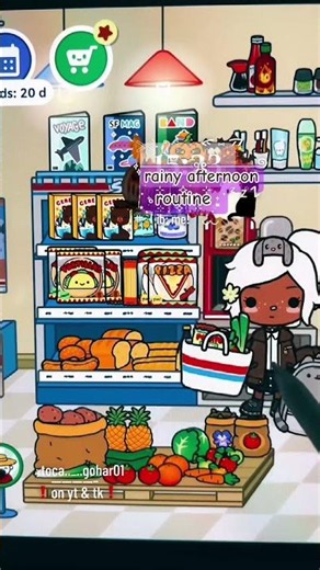 Toca Boca Aesthetic Rainy Afternoon Routine 🌧️🍂☕ | Toca Gohar