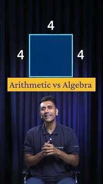 Algebra vs Arithmetic 🤯 - REAL Difference? #shorts #basicalgebra #algebrabasics