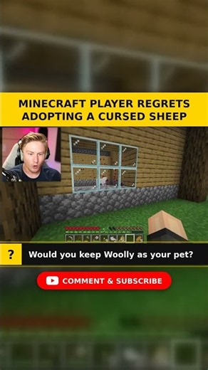 Shorts version | MINECRAFT PLAYER REGRETS ADOPTING A CURSED SHEEP 🐑