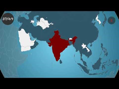 Asian Countries Map Quiz - Part 2 | Geography Challenge - Expert Level!