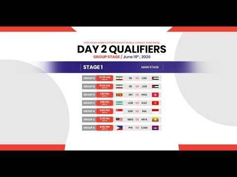 2026 Asian Games Esports Events Mobile Legends: Bang Bang Qualifiers Day 2