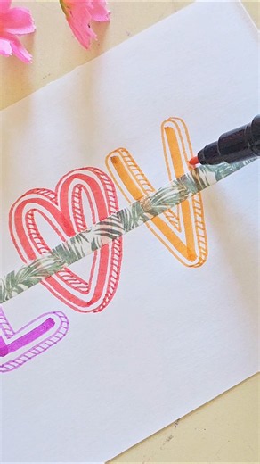 🌷Beautiful Handlettering #yt #handwriting #drawing #art #shorts #viral #trending