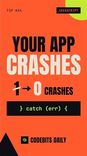 Your App Crashes Because of ONE Missing Block (try/catch) #shorts #coding #frontendcourse