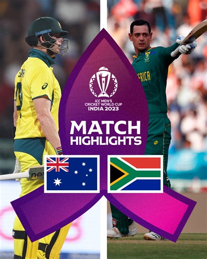 A clinical all-round performance against the Aussies saw South Africa make it two wins out of two at #CWC23 🇿🇦 Match Highlights 📽 #AUSvSA #CWC23 | ICC - International Cricket Council