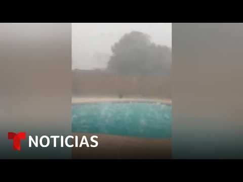 Vea los granizos del tamaño de una pelota de golf que cayeron en Arizona | Noticias Telemundo