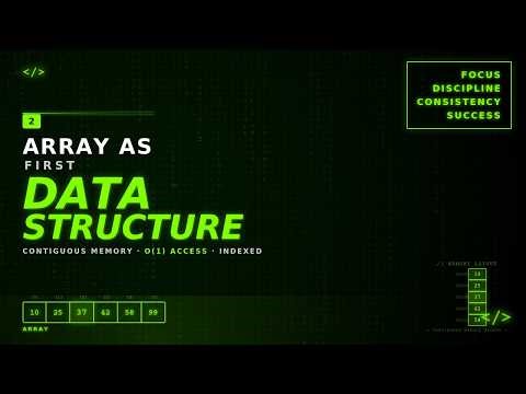 Lecture -02 Array as First Data Structure