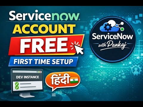 How to Create ServiceNow Account for First Time | Step-by-Step (Hindi)